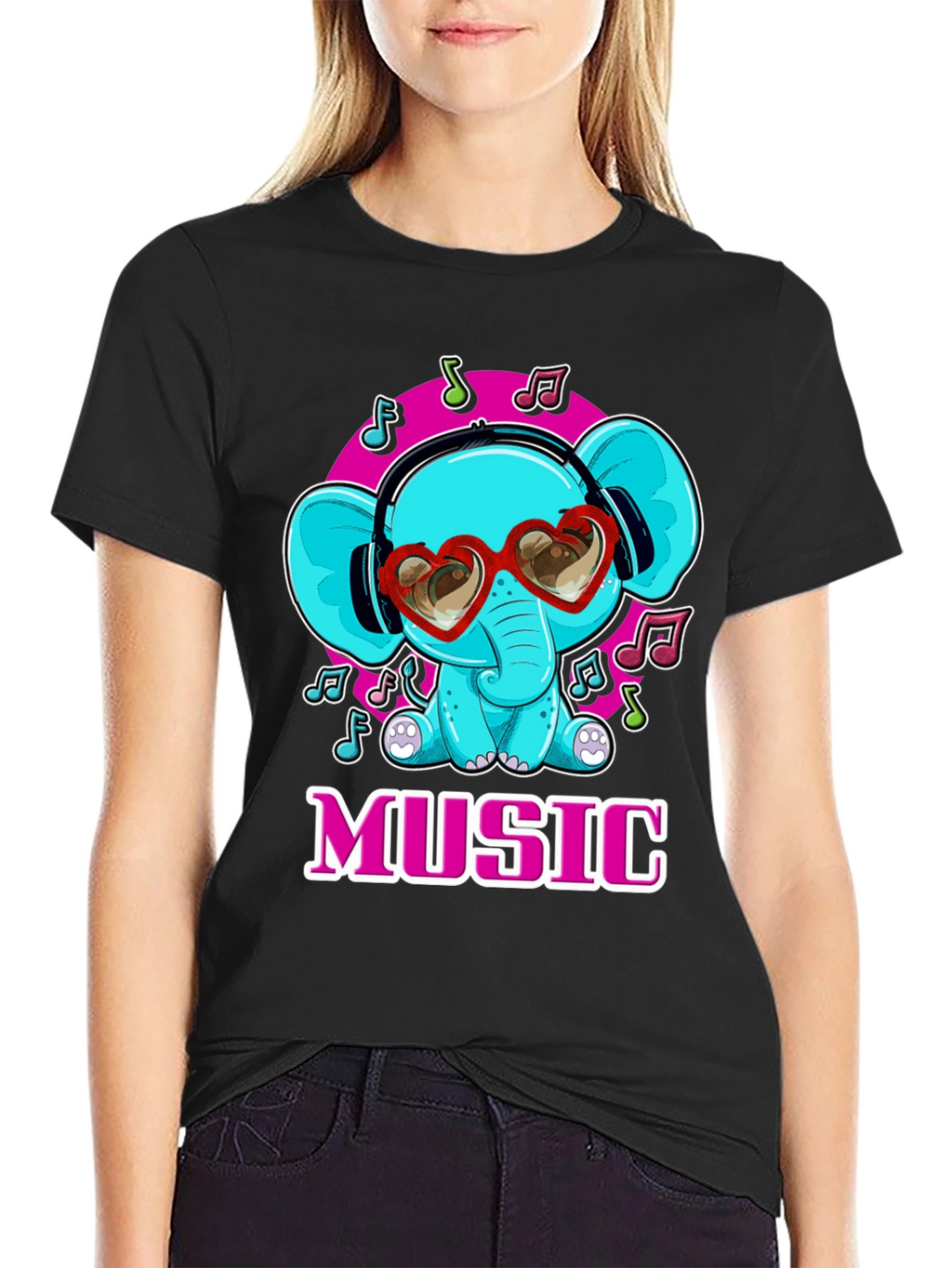 Music Loving Elephant T-Shirt