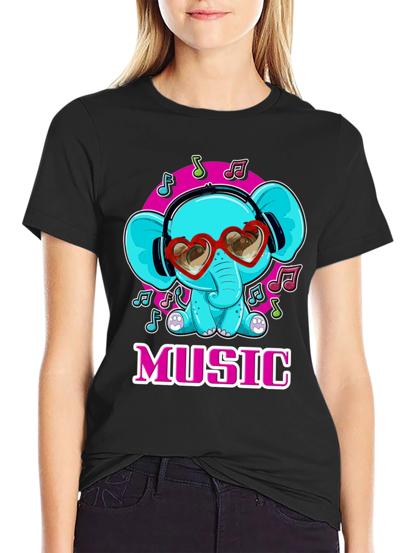 Music Loving Elephant T-Shirt