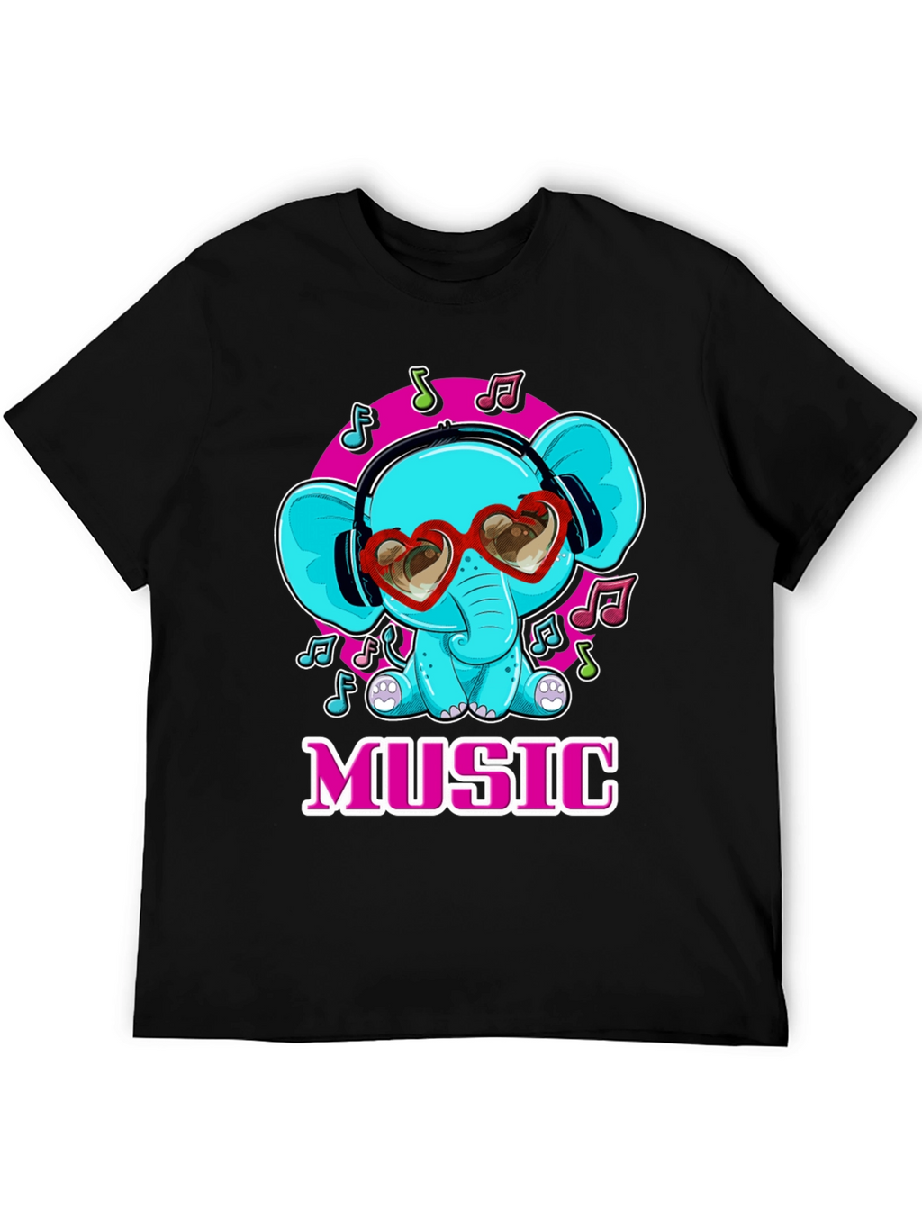 Music Loving Elephant T-Shirt