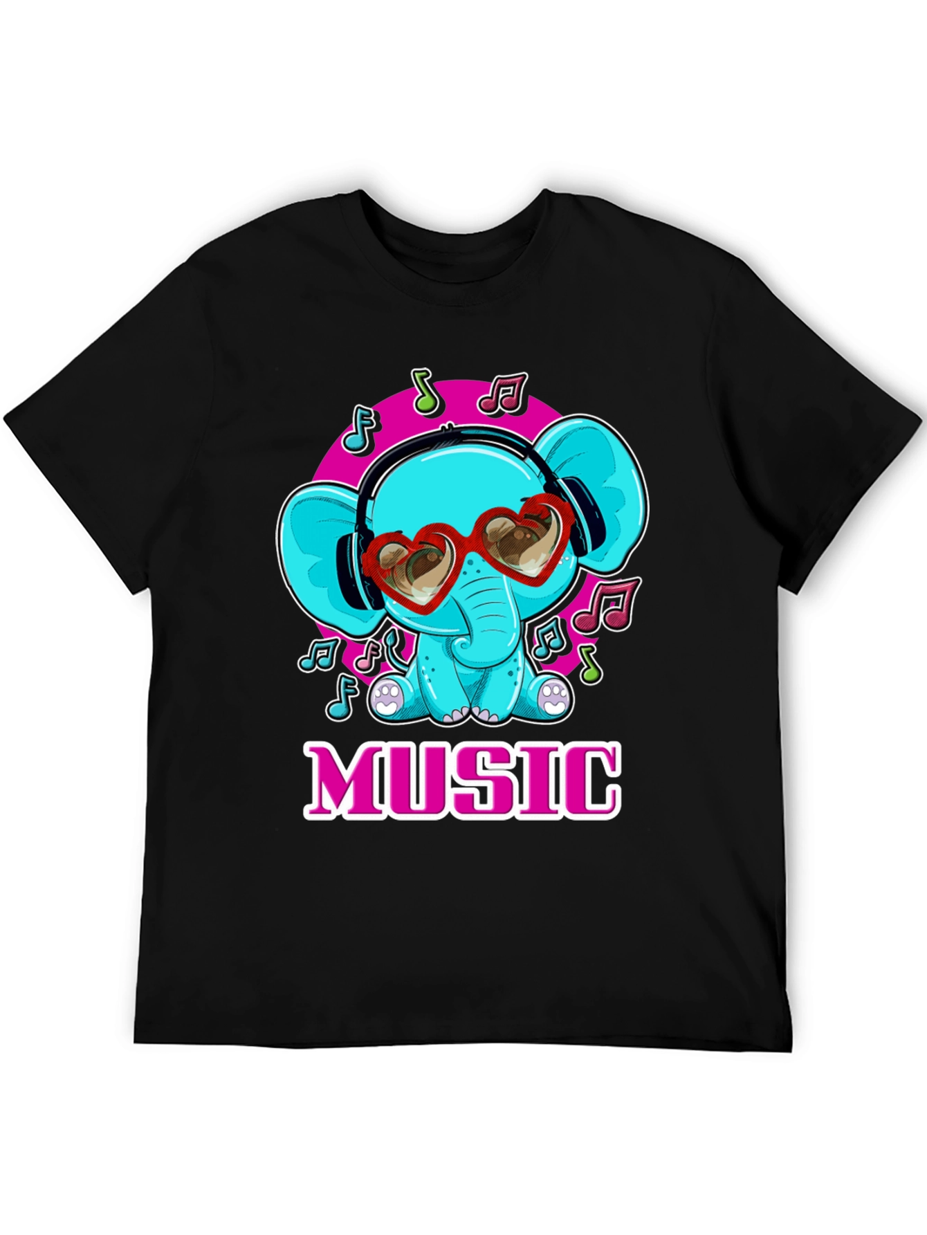 Music Loving Elephant T-Shirt