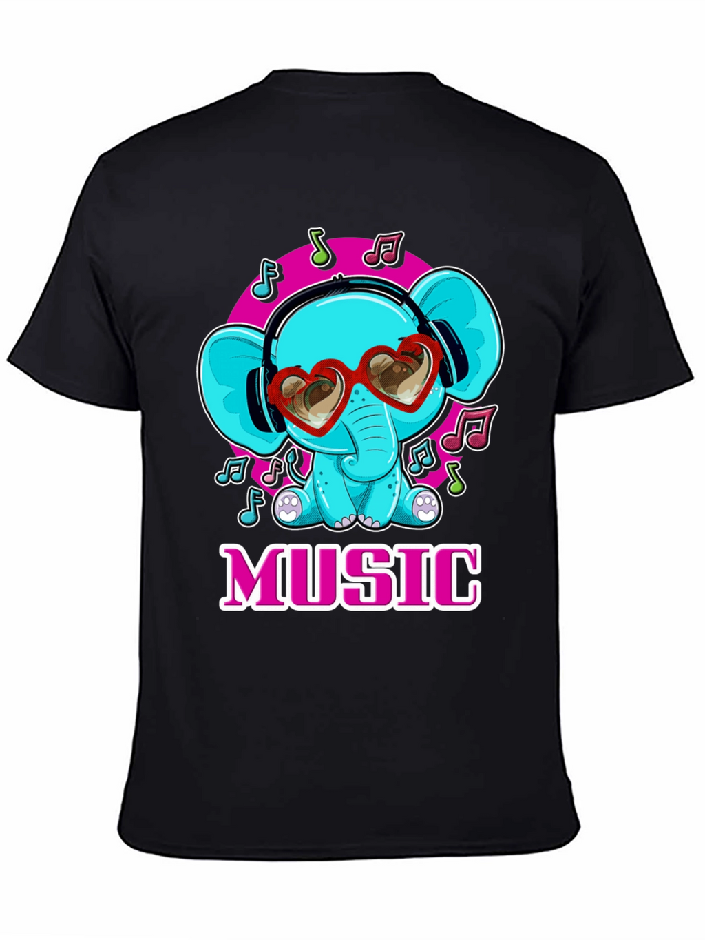Music Loving Elephant T-Shirt