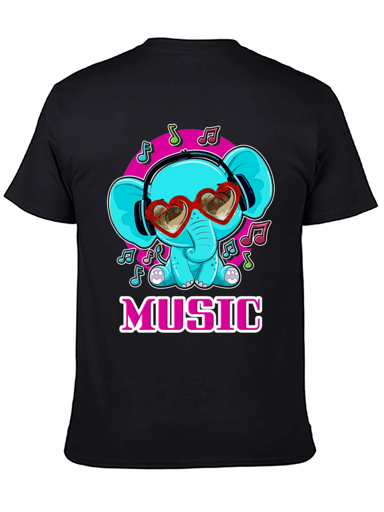 Music Loving Elephant T-Shirt