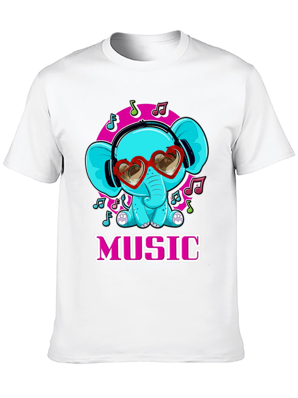 Music Loving Elephant T-Shirt