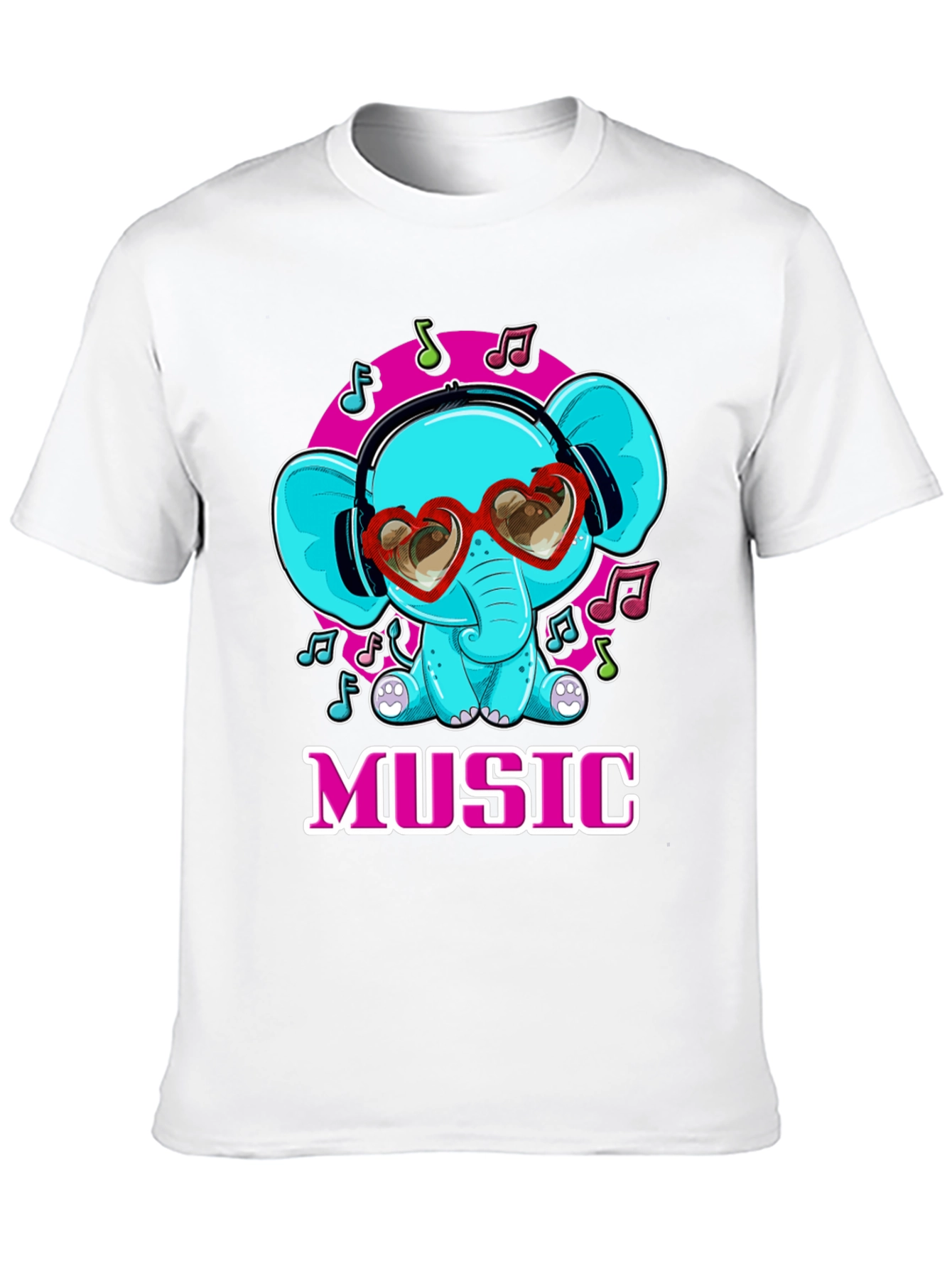 Music Loving Elephant T-Shirt