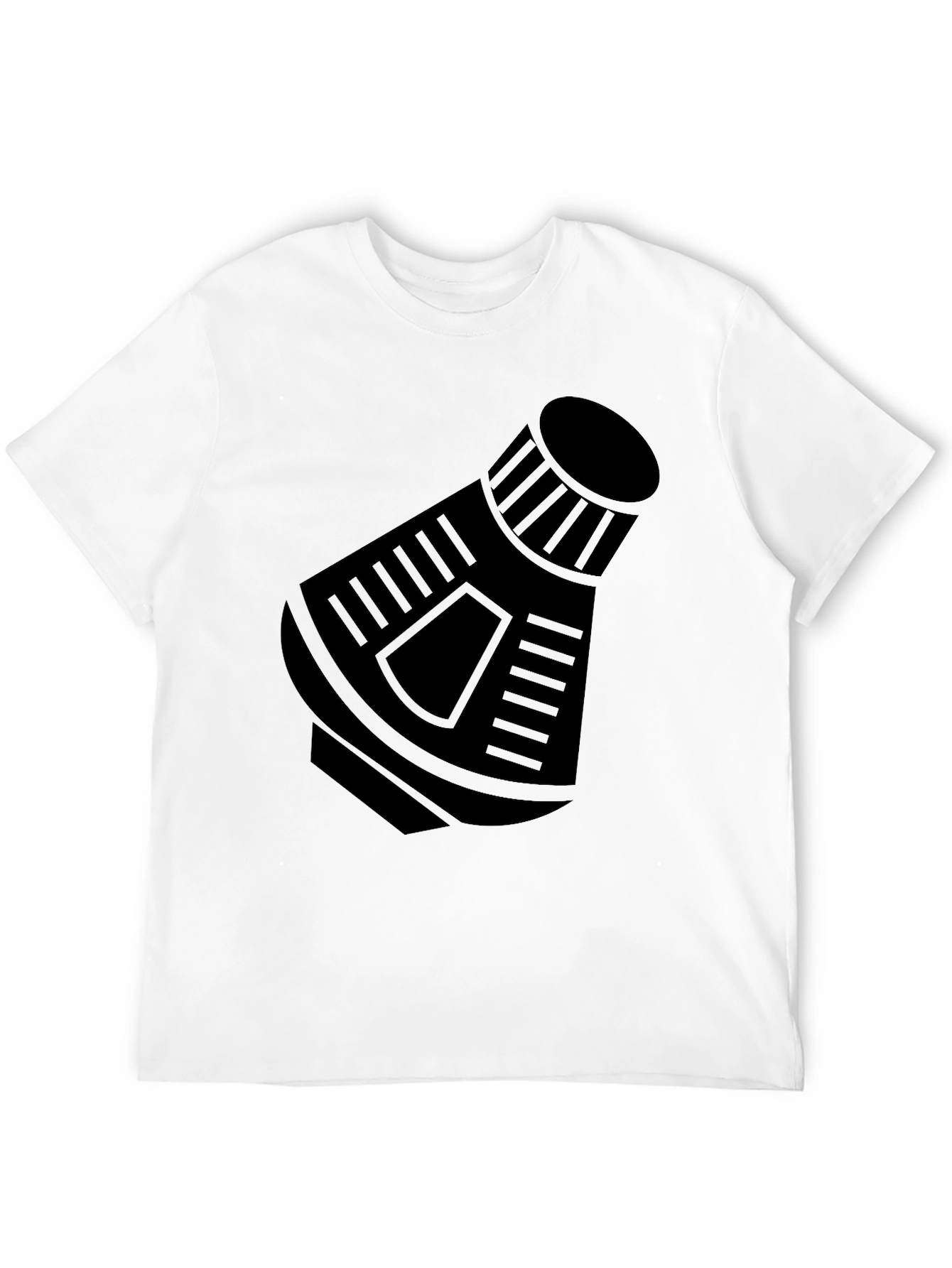 Space Capsule Graphic T-Shirt - Black Crew Neck Tee