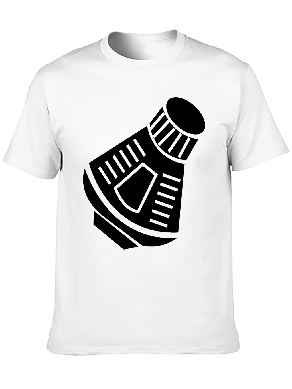 Space Capsule Graphic T-Shirt - Black Crew Neck Tee