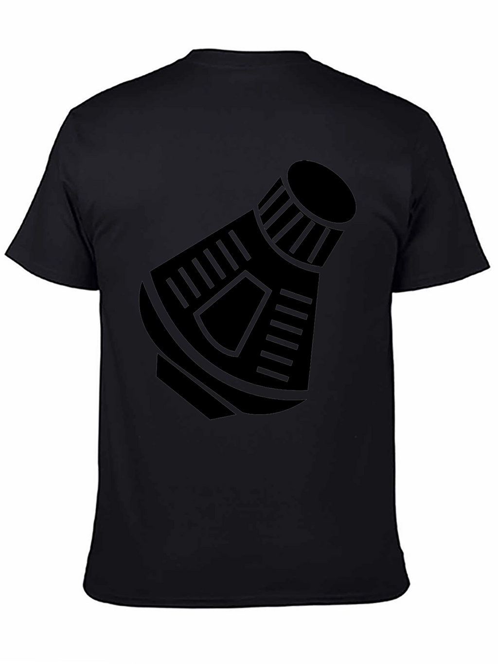 Space Capsule Graphic T-Shirt - Black Crew Neck Tee