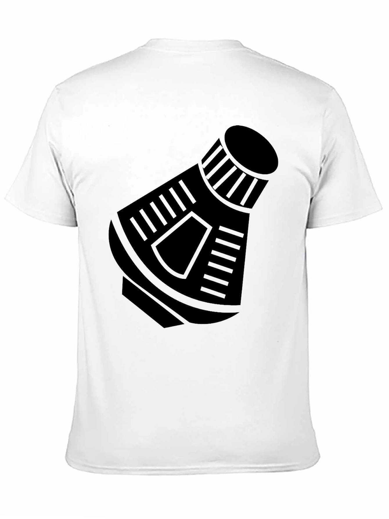 Space Capsule Graphic T-Shirt - Black Crew Neck Tee