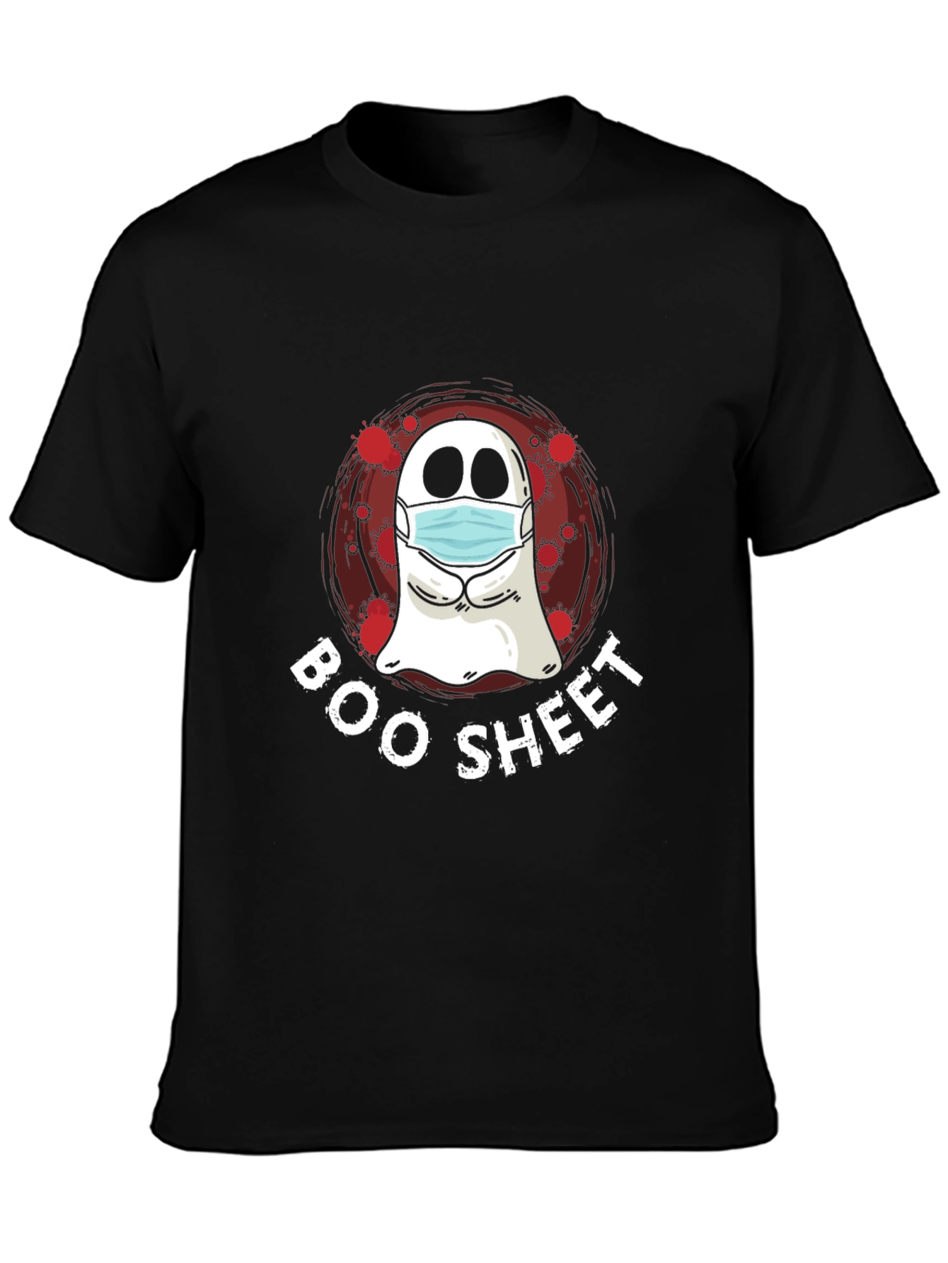 Boo Sheet Ghost Mask T-Shirt - Halloween Ready!