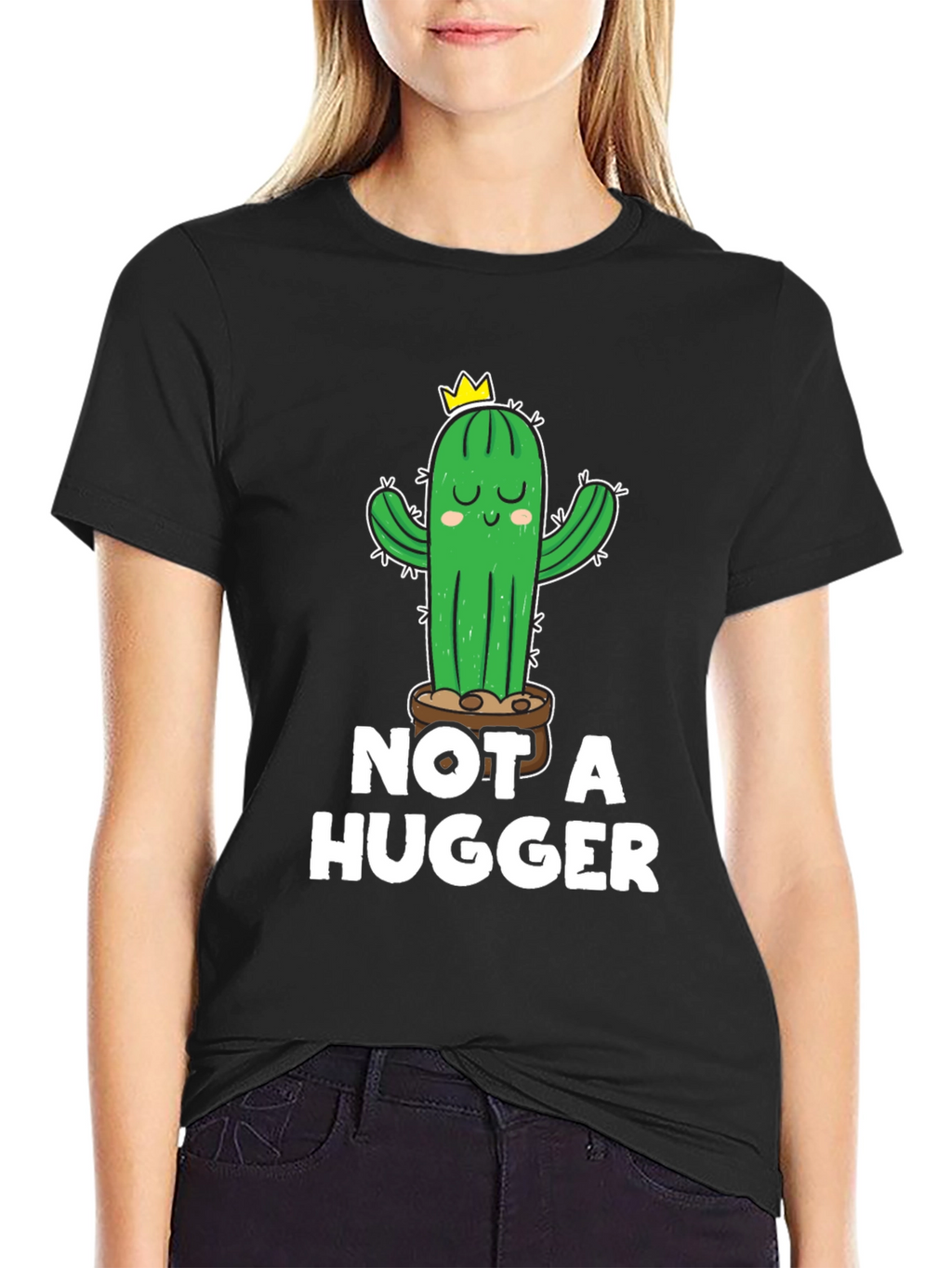 Not a Hugger Cactus T-Shirt - Unisex