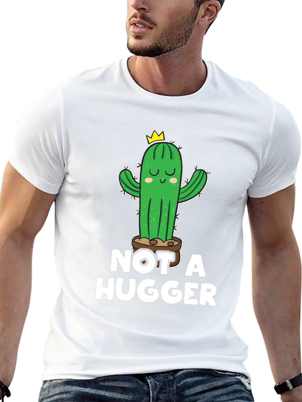 Not a Hugger Cactus T-Shirt - Unisex