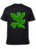 Abstract Green Creature Graphic T-Shirt