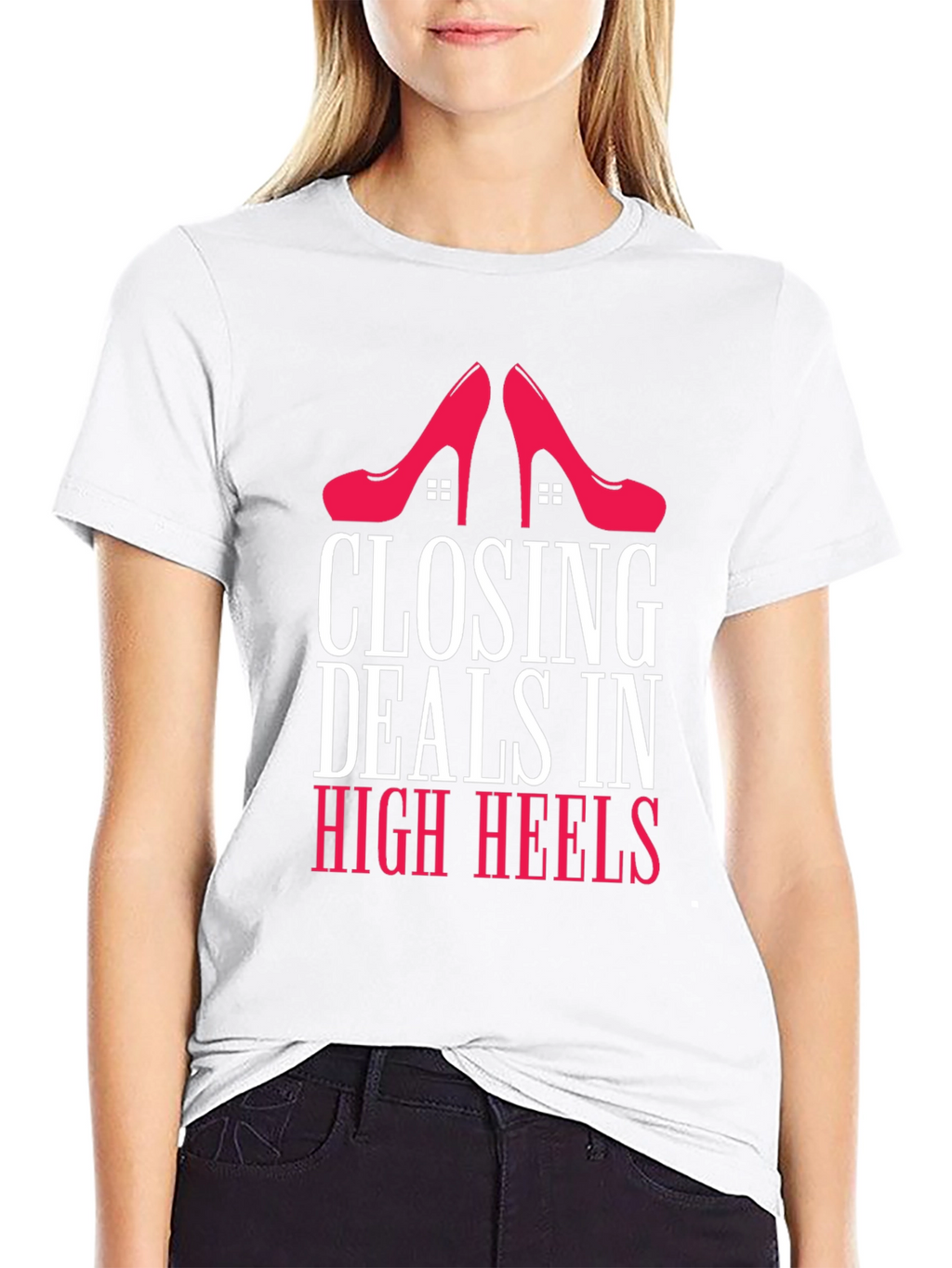 Closing Deals in High Heels Graphic Tee