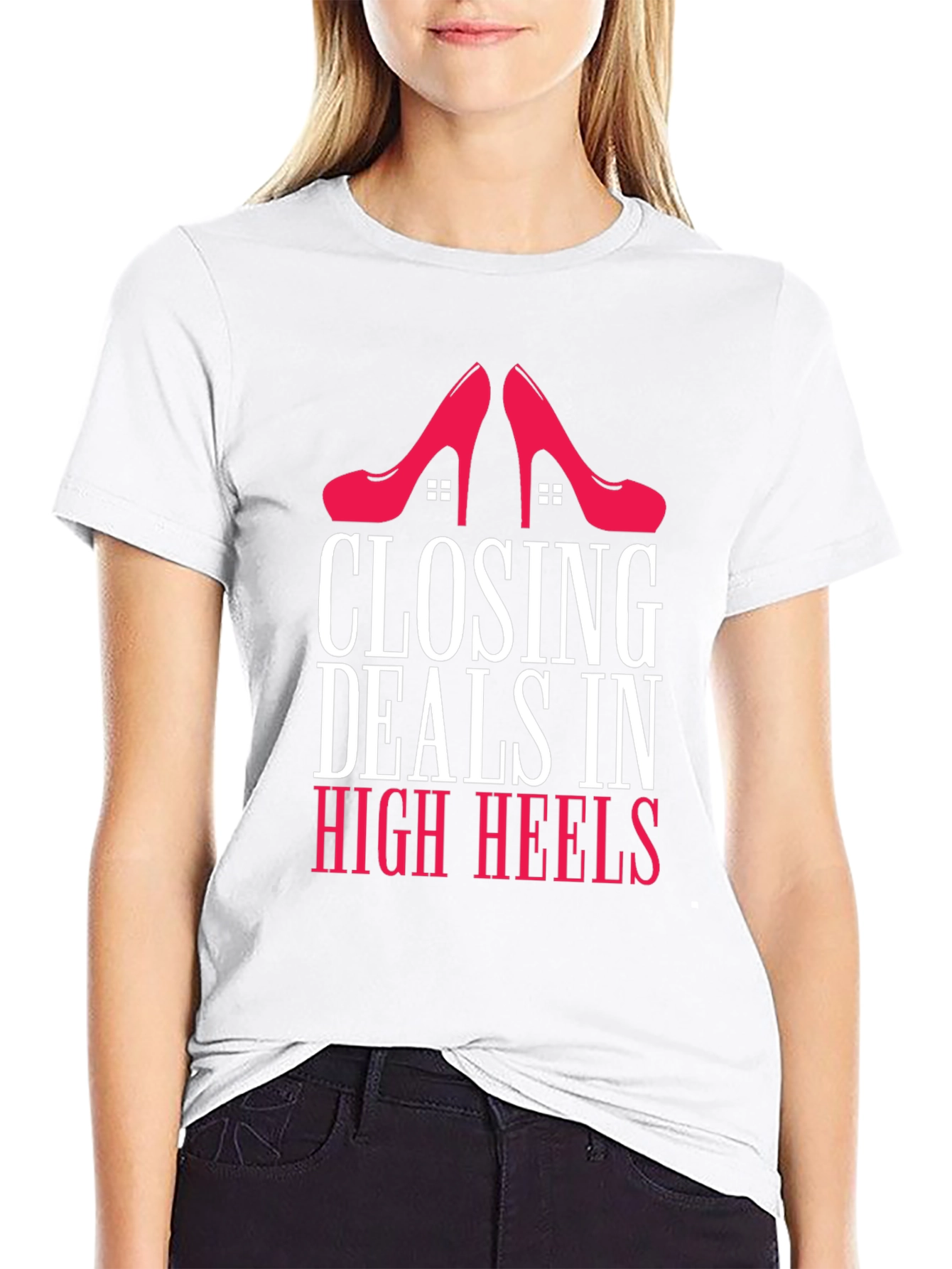 Closing Deals in High Heels Graphic Tee