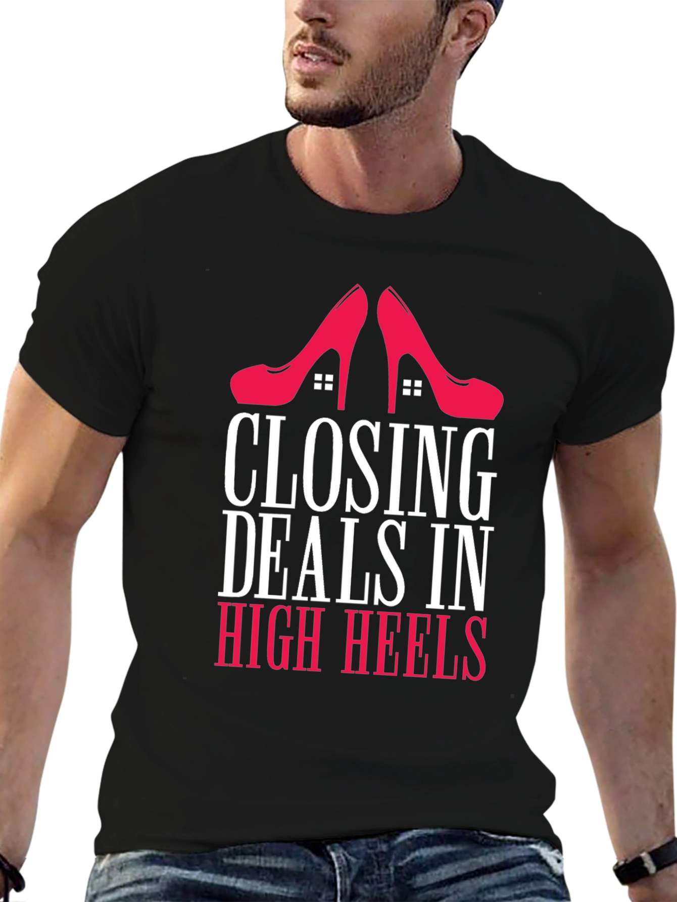 Closing Deals in High Heels Graphic Tee