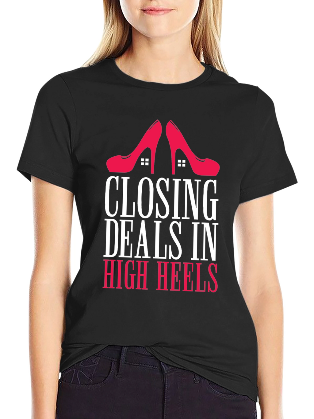 Closing Deals in High Heels Graphic Tee