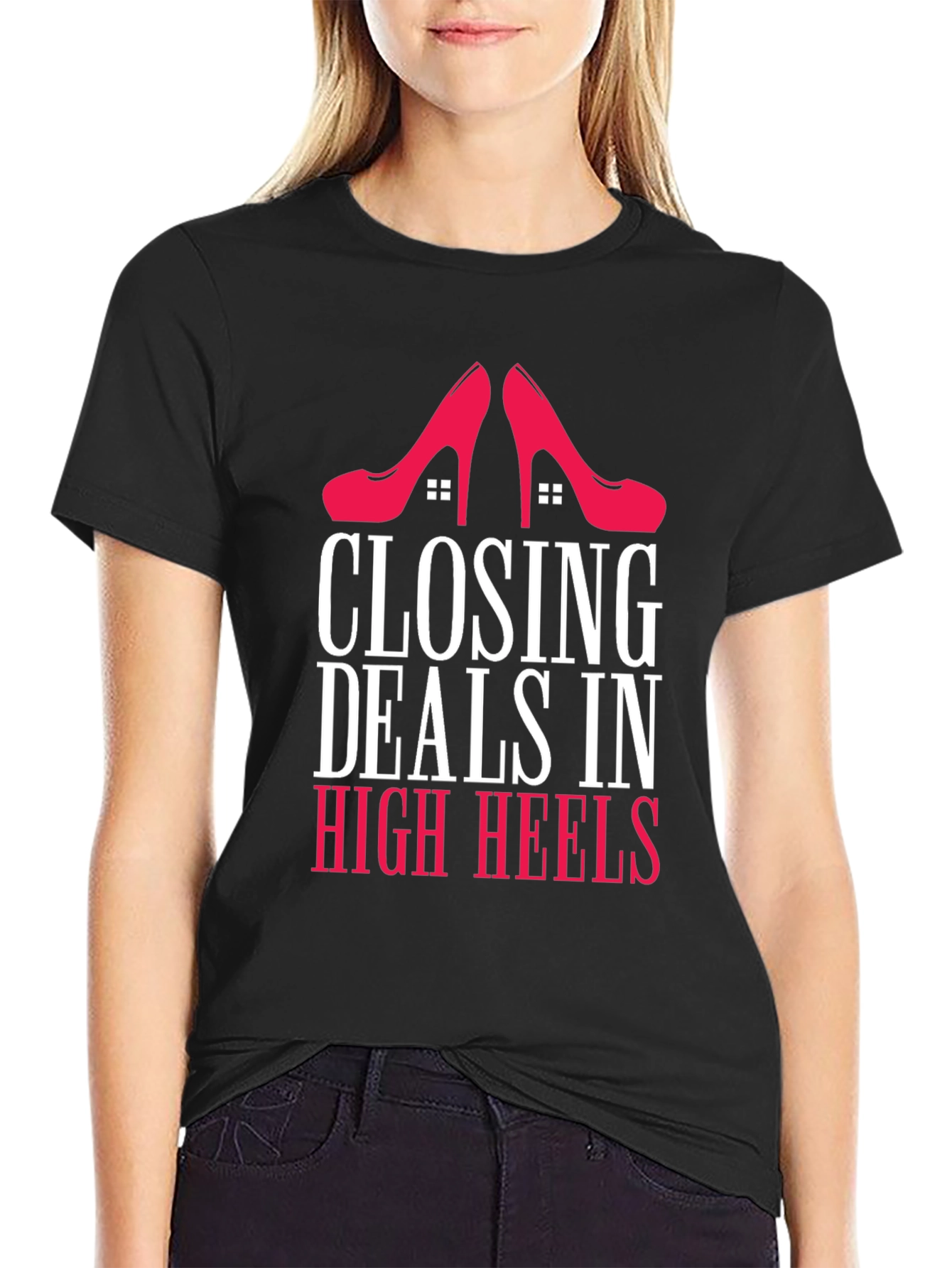 Closing Deals in High Heels Graphic Tee