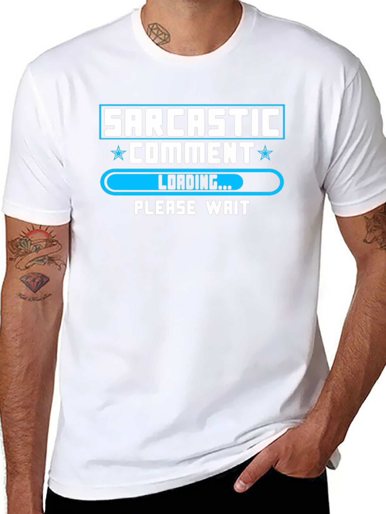 Sarcastic Comment Loading Funny Graphic T-Shirt