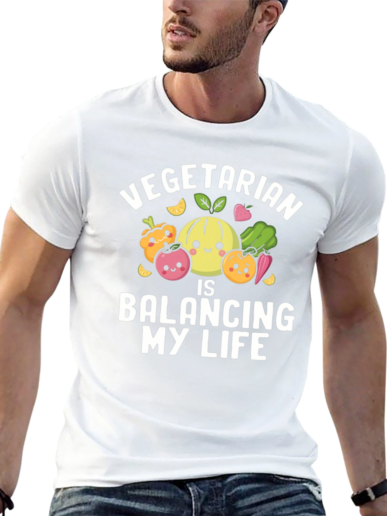 Vegetarian Balancing My Life T-Shirt