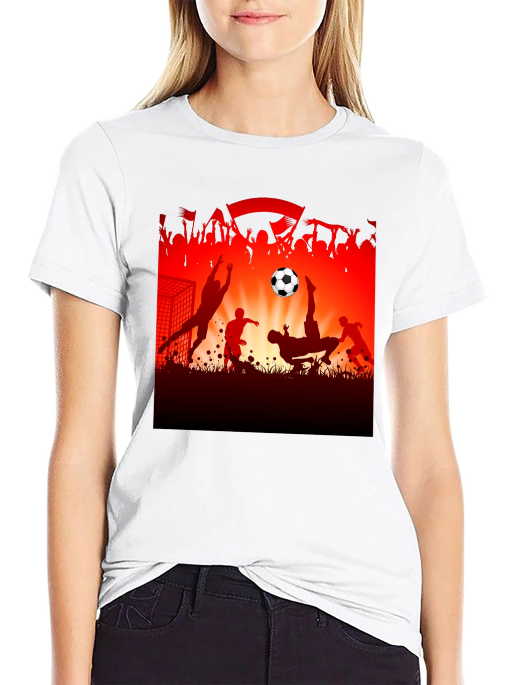 Soccer Silhouette Graphic Tee
