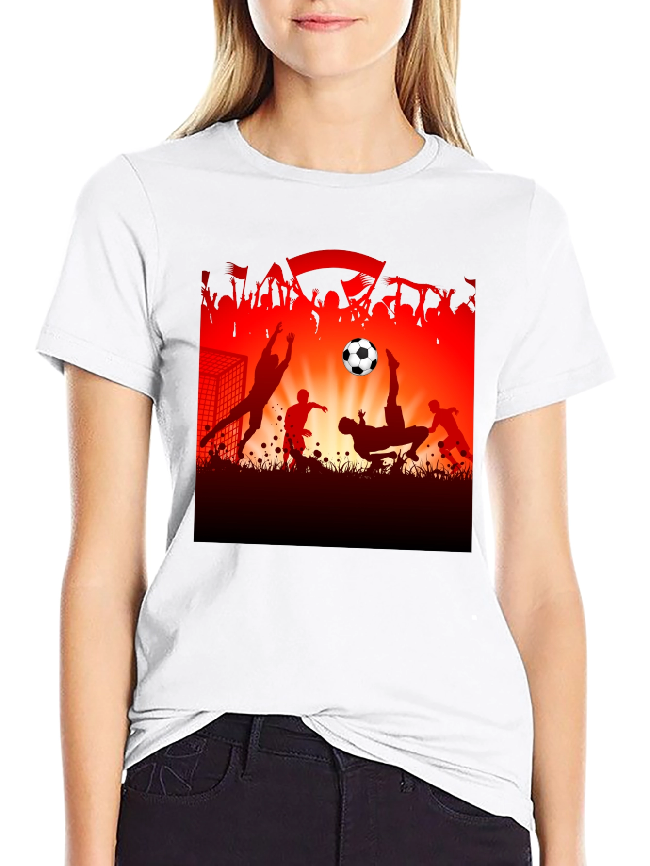 Soccer Silhouette Graphic Tee