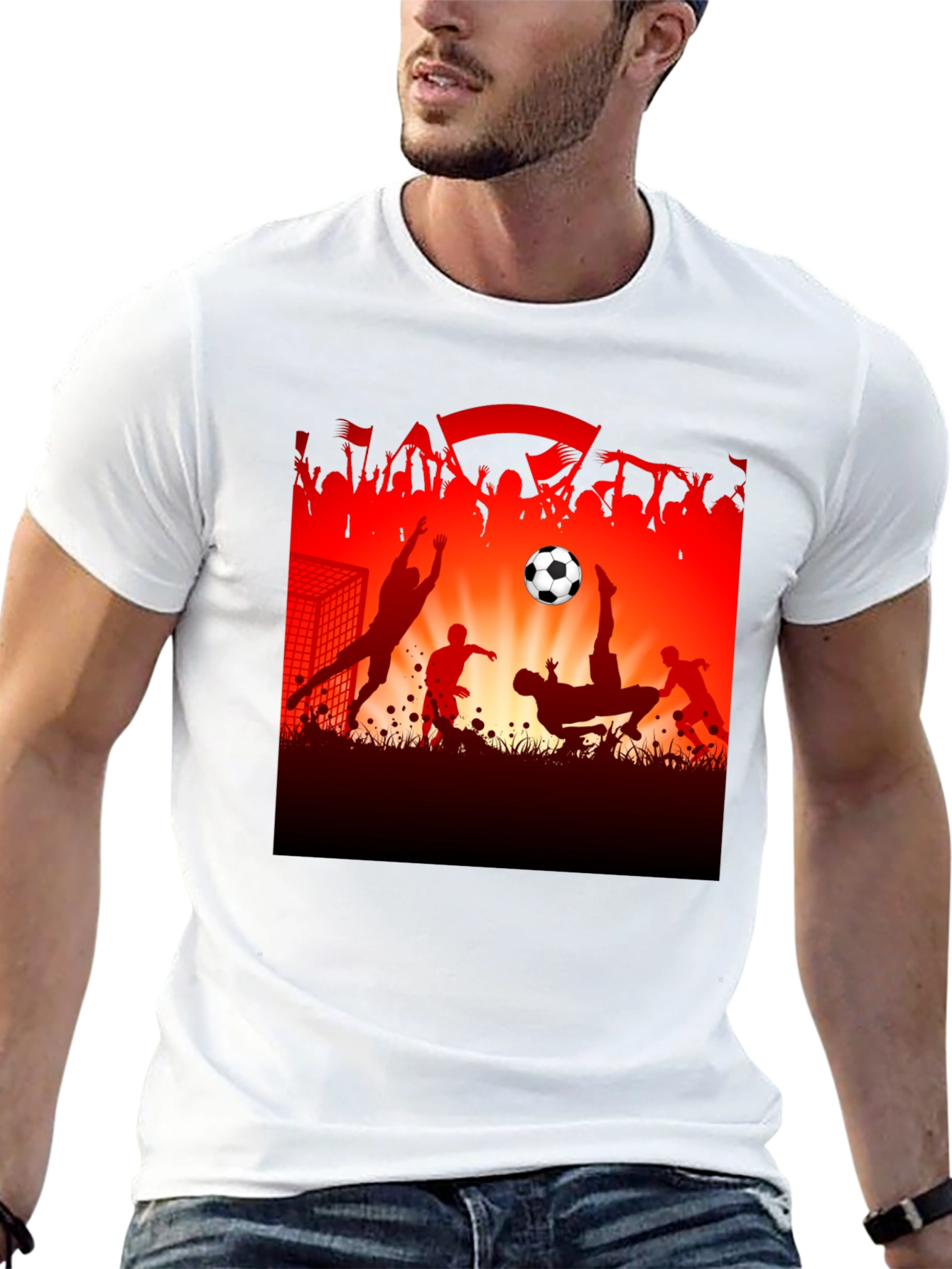 Soccer Silhouette Graphic Tee