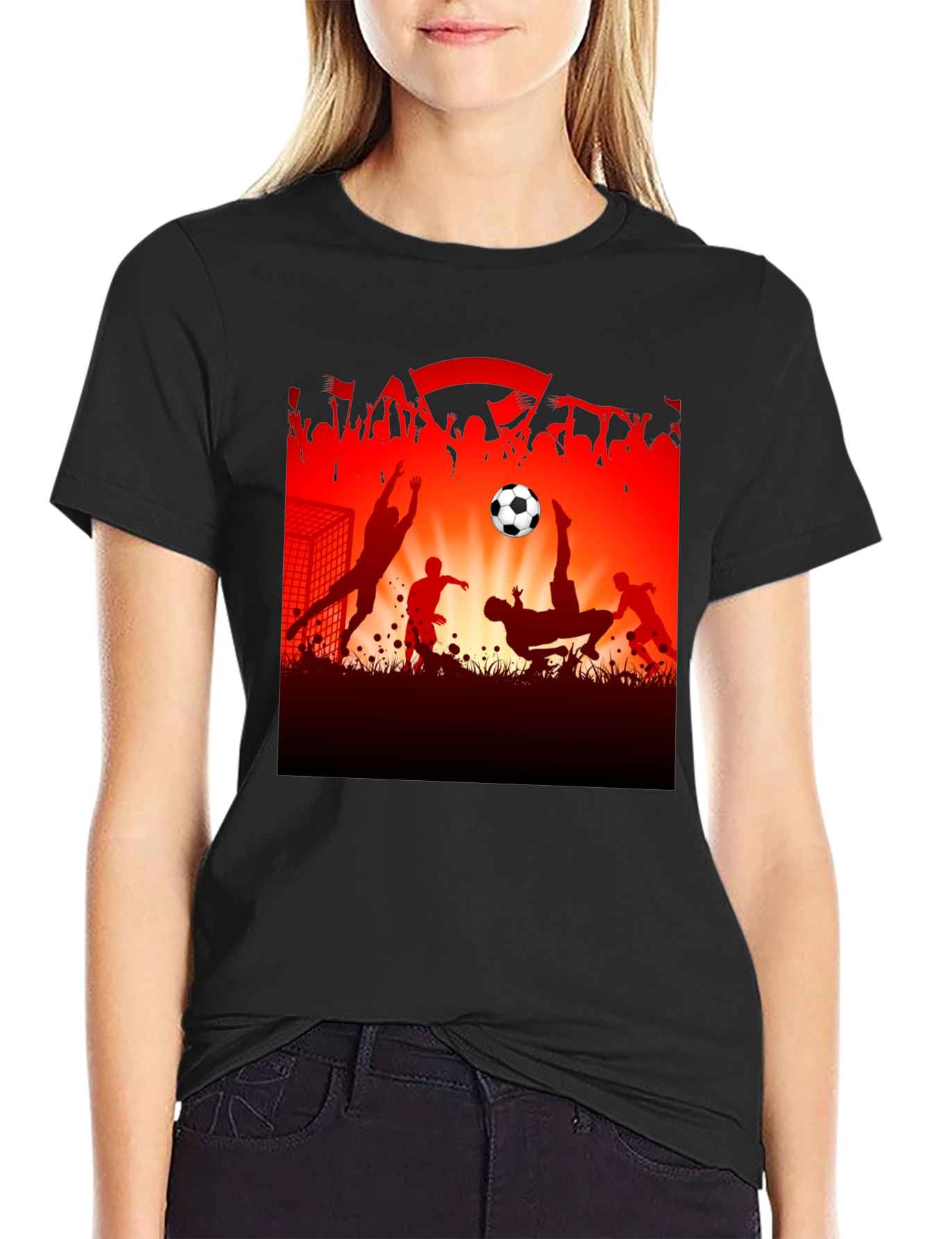 Soccer Silhouette Graphic Tee