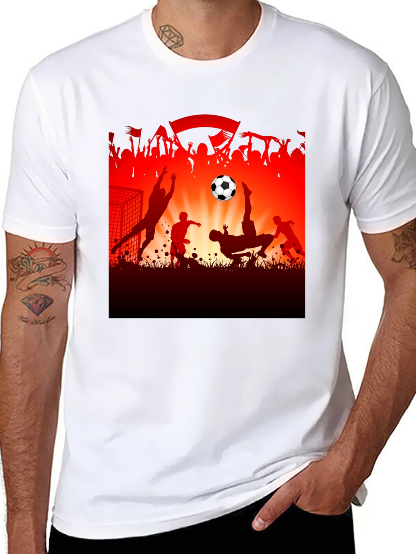 Soccer Silhouette Graphic Tee
