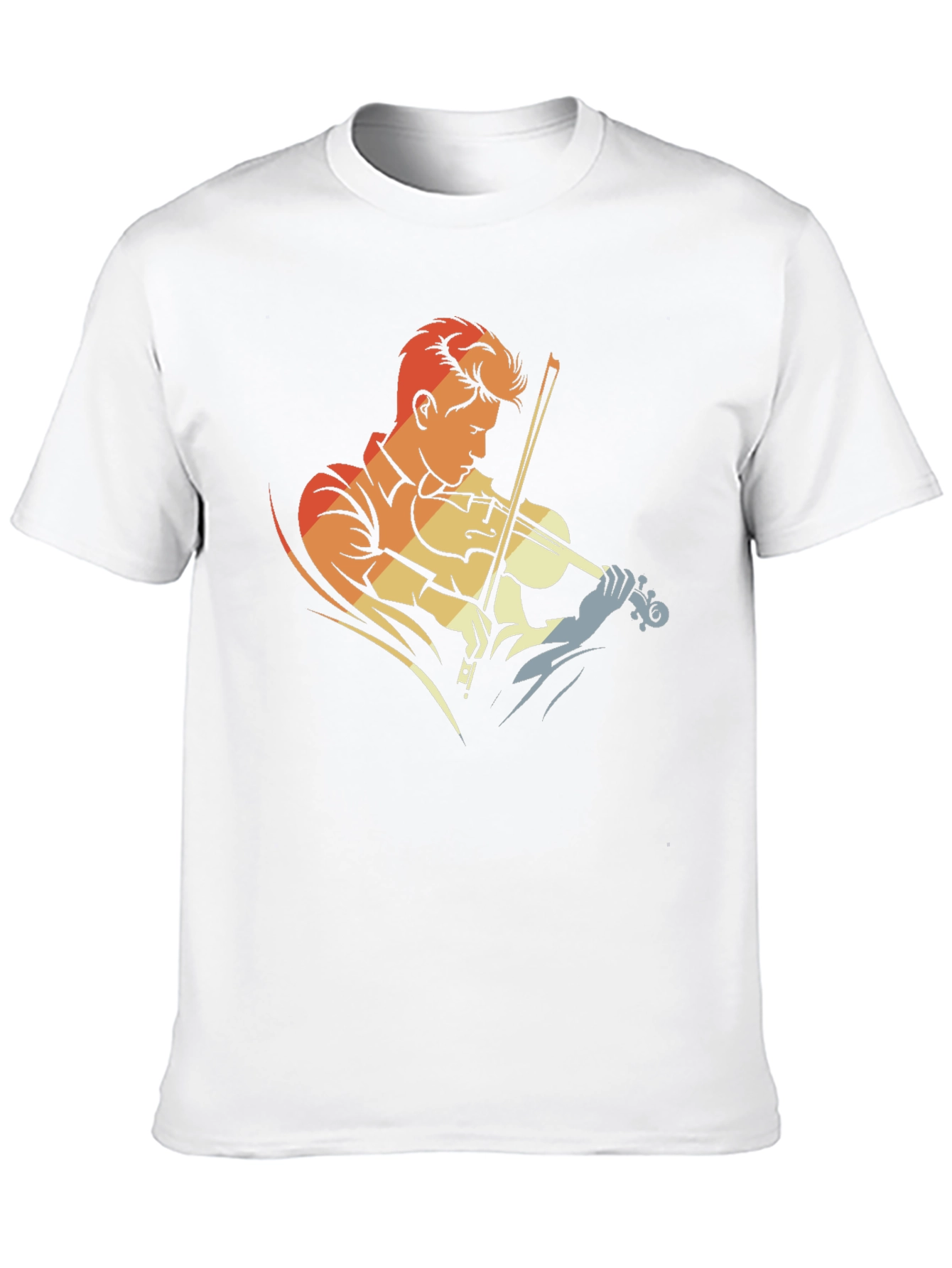 Violinist Graphic T-Shirt - Retro Style