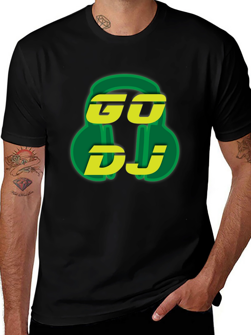 GO DJ Graphic T-Shirt - Music Lover Tee