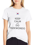 Keep Calm Do Taekwondo Black Tee