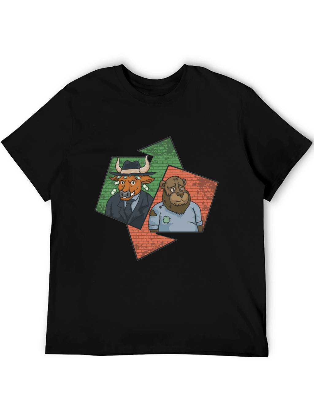 Bull and Bear Graphic Tee