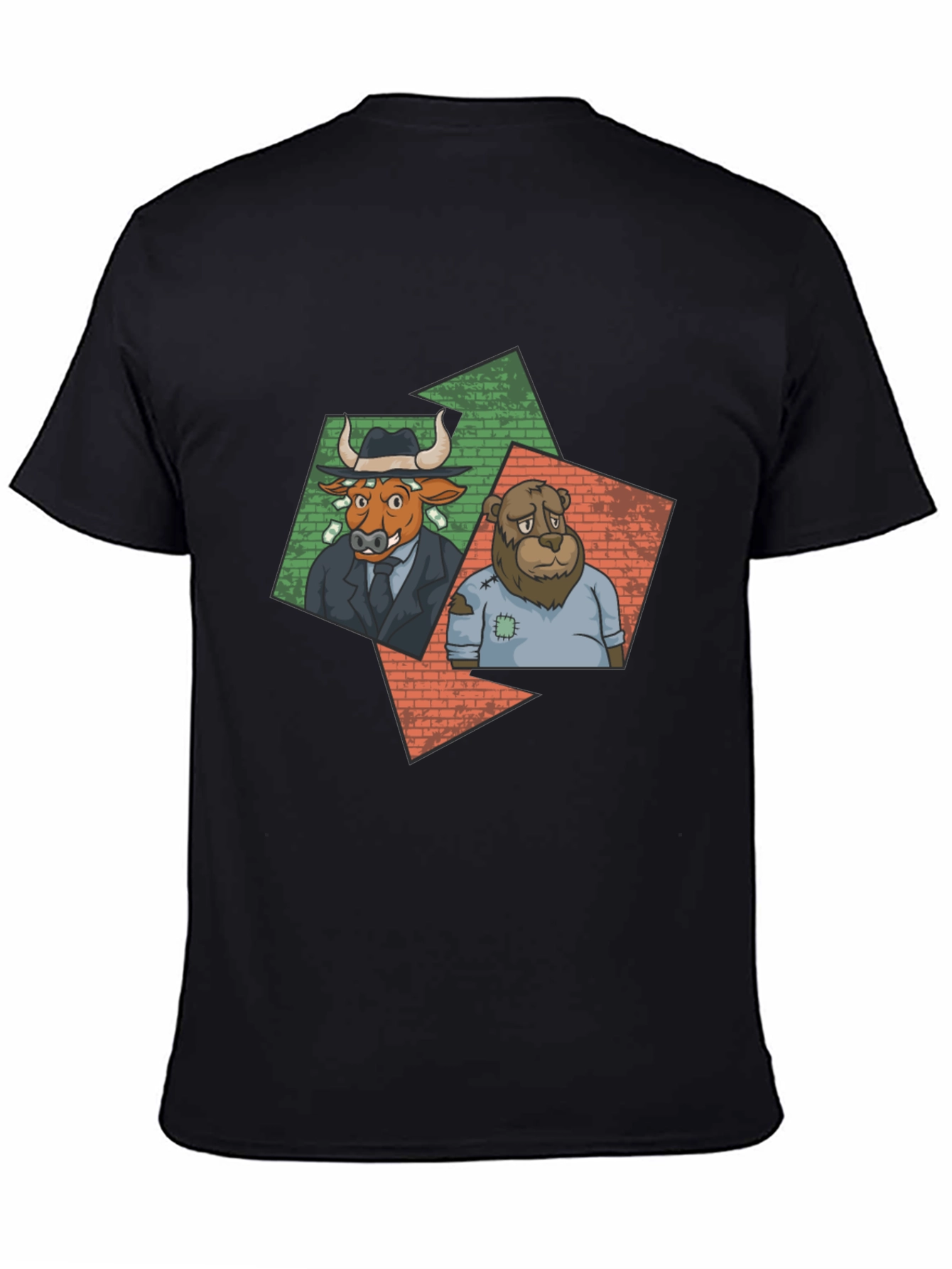 Bull and Bear Graphic Tee