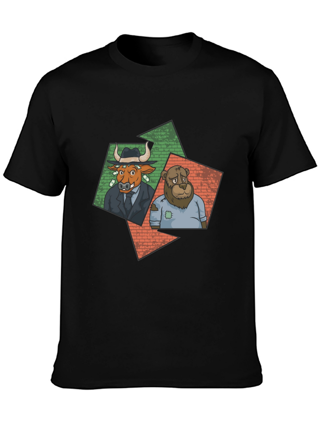 Bull and Bear Graphic Tee