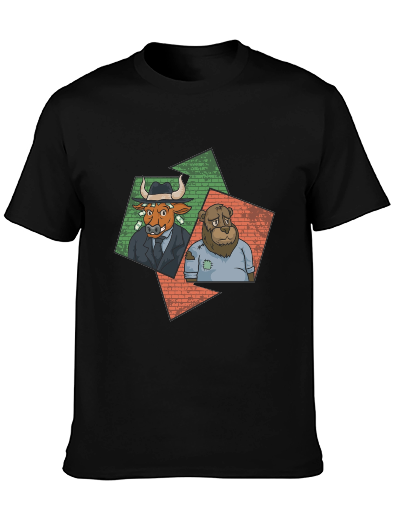Bull and Bear Graphic Tee