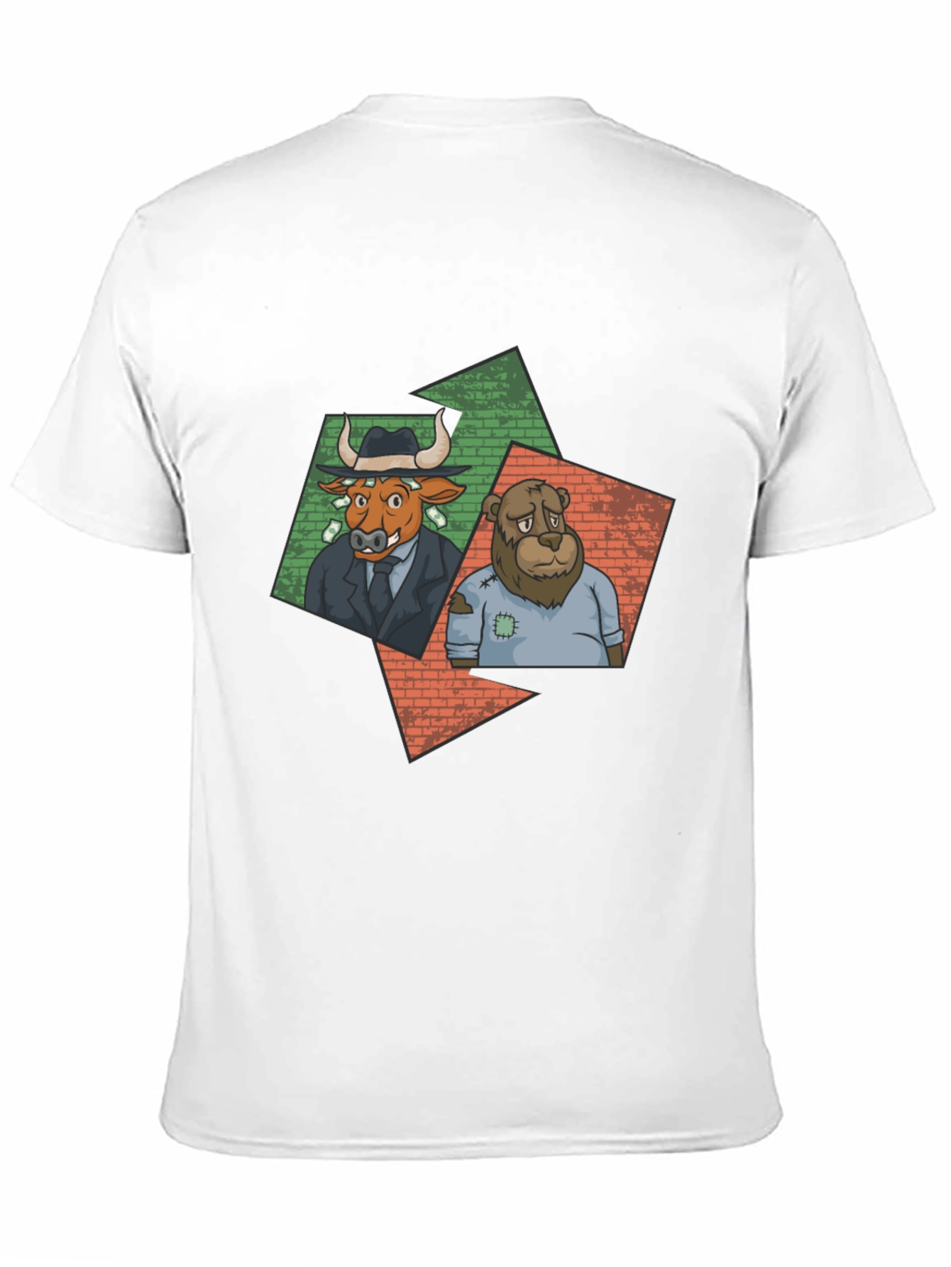 Bull and Bear Graphic Tee