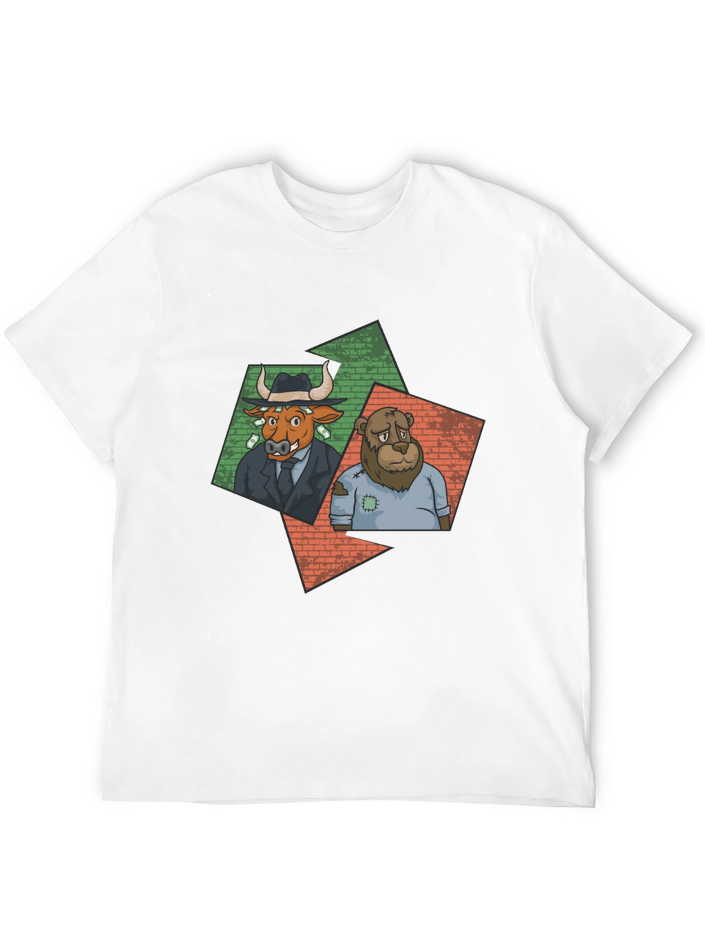 Bull and Bear Graphic Tee