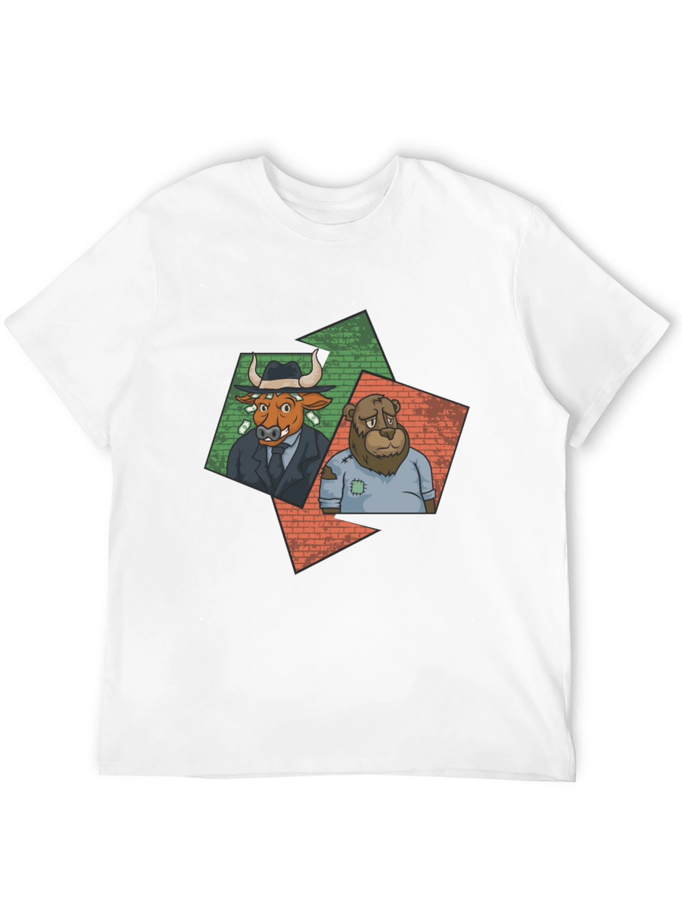Bull and Bear Graphic Tee