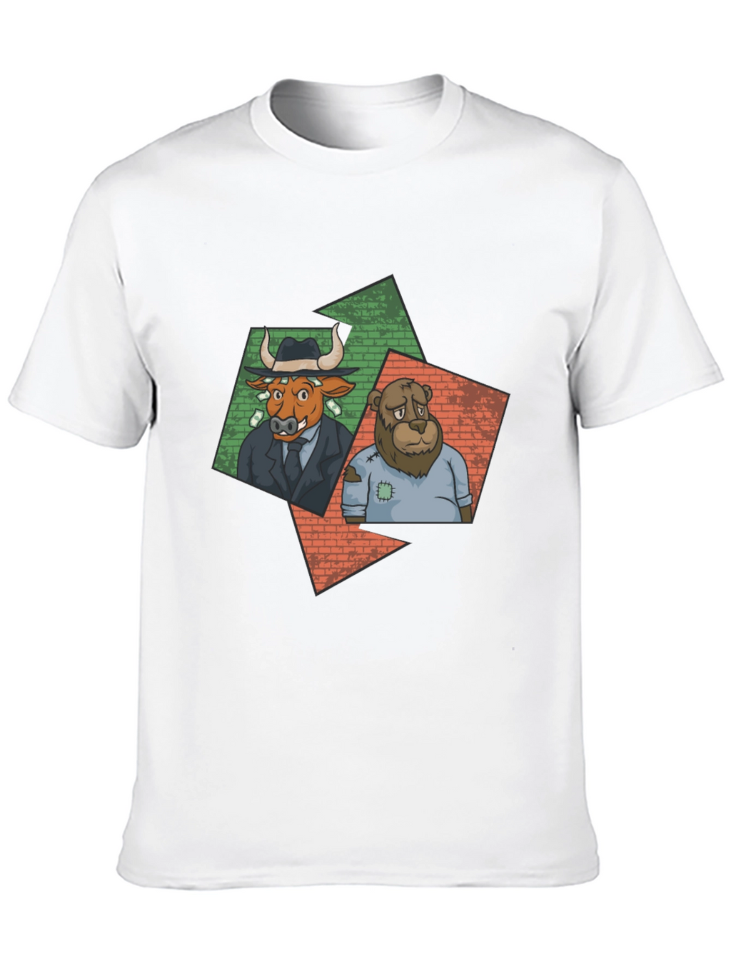 Bull and Bear Graphic Tee