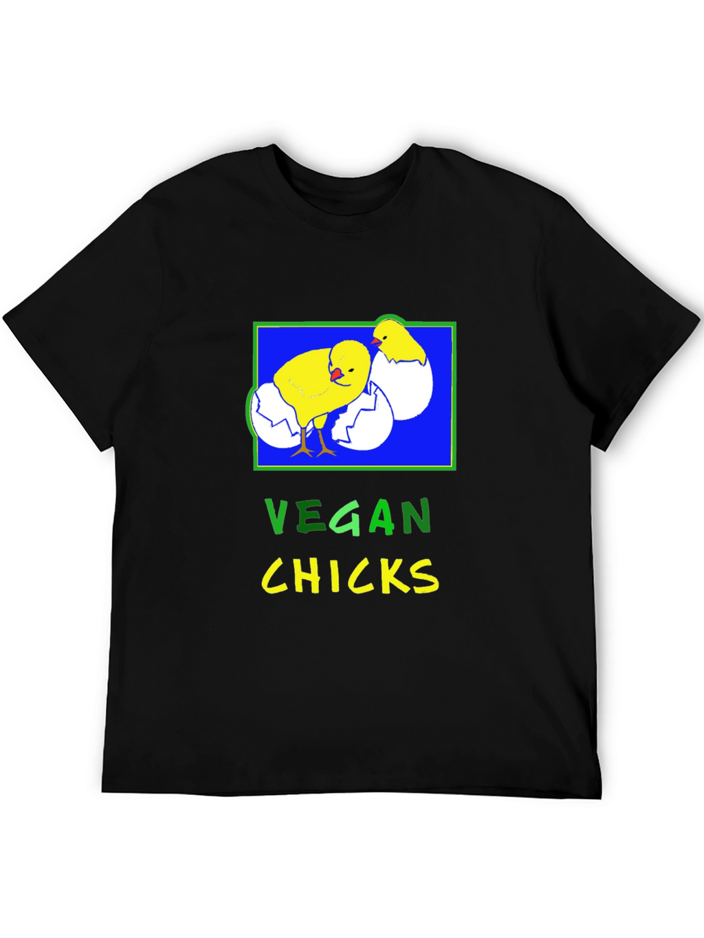 Vegan Chicks T-Shirt - Black Graphic Tee