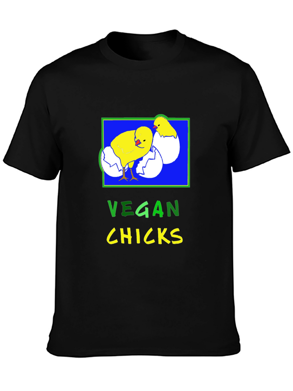 Vegan Chicks T-Shirt - Black Graphic Tee