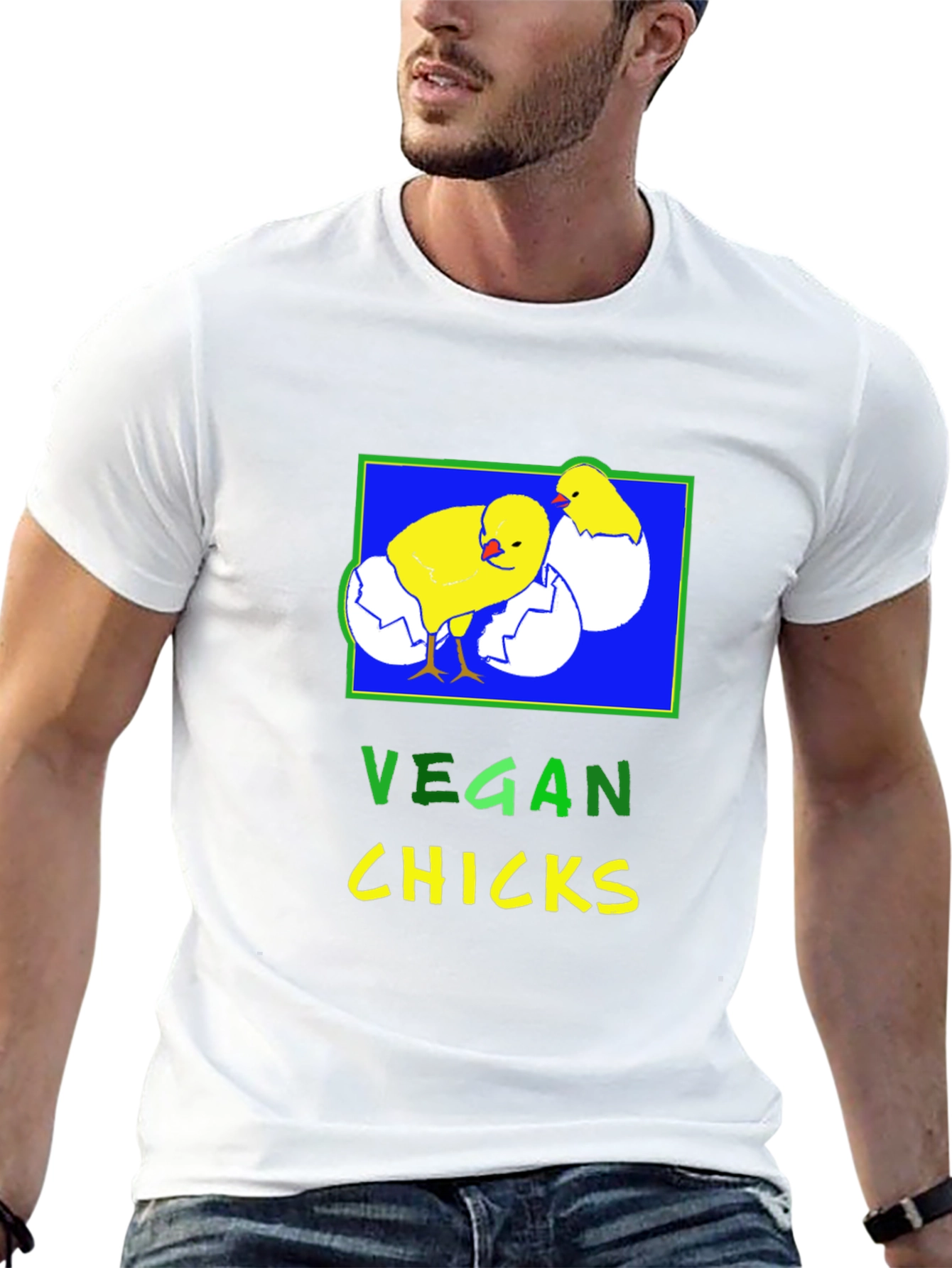 Vegan Chicks T-Shirt - Black Graphic Tee