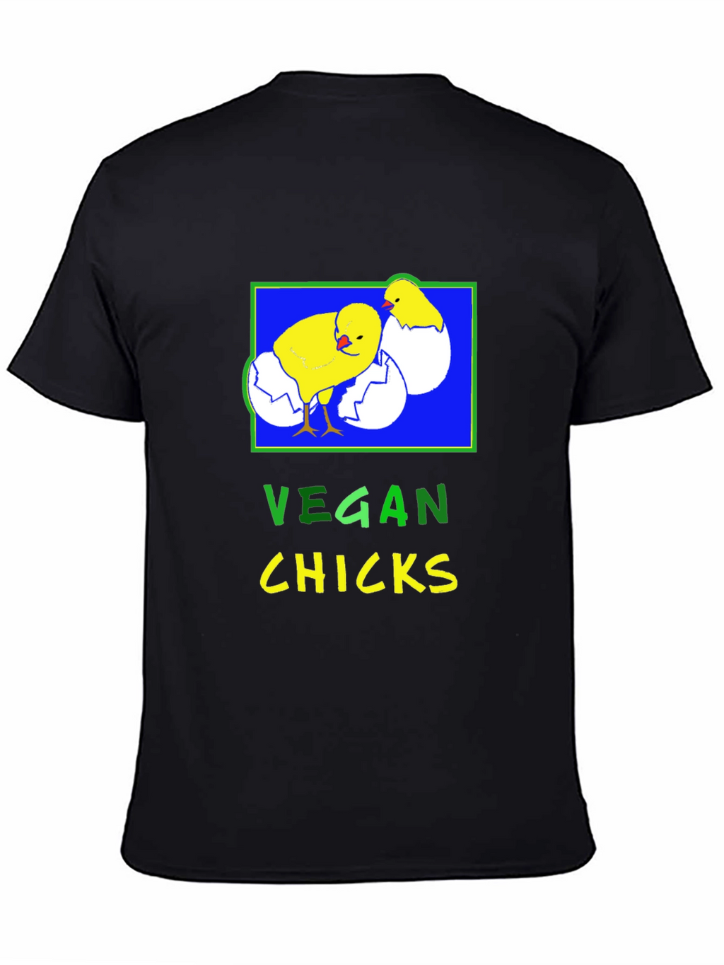 Vegan Chicks T-Shirt - Black Graphic Tee