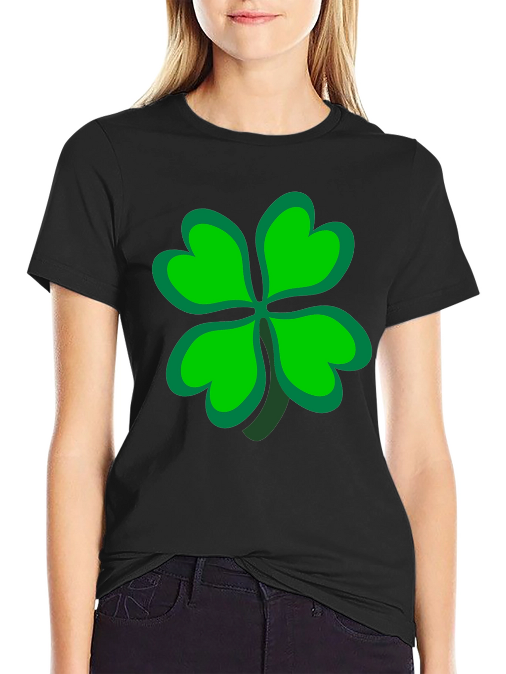 Lucky Four Leaf Clover Graphic Tee