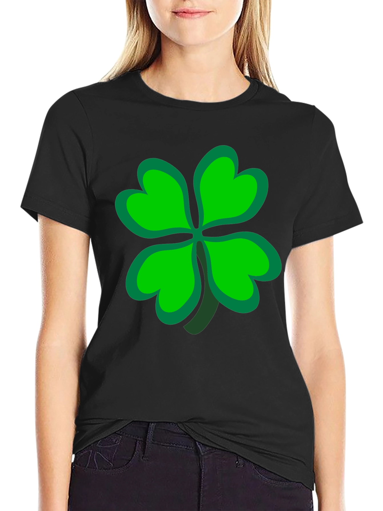 Lucky Four Leaf Clover Graphic Tee