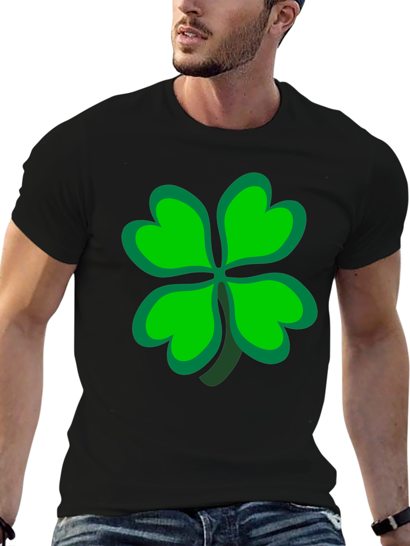 Lucky Four Leaf Clover Graphic Tee