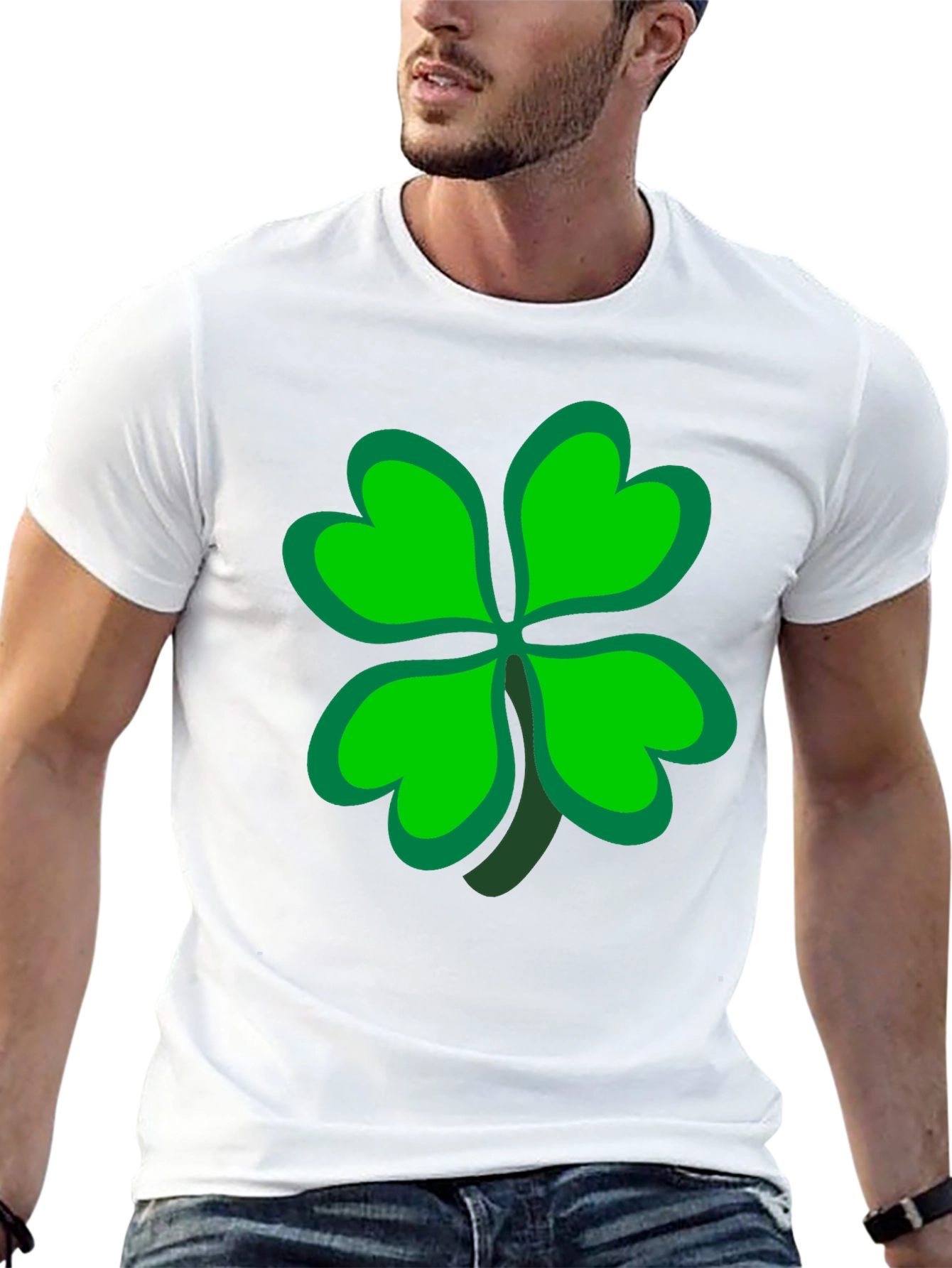 Lucky Four Leaf Clover Graphic Tee