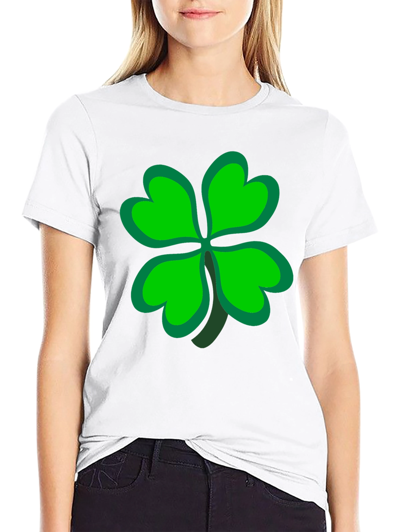 Lucky Four Leaf Clover Graphic Tee