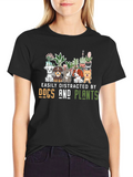 Easily Distracted by Dogs and Plants T-Shirt