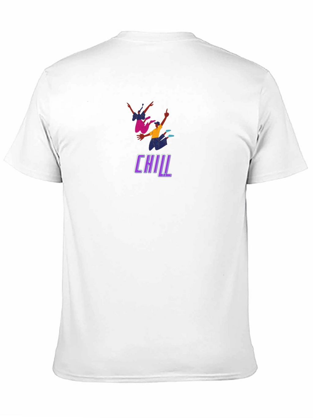 Chill Graphic Print Black T-Shirt